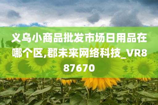 义乌小商品批发市场日用品在哪个区,郡未来网络科技_VR887670