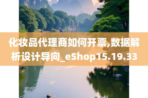 化妆品代理商如何开票,数据解析设计导向_eShop15.19.33