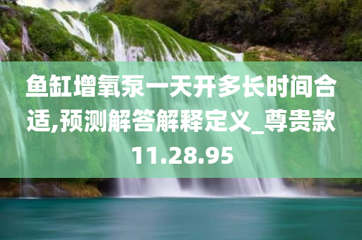 鱼缸增氧泵一天开多长时间合适,预测解答解释定义_尊贵款11.28.95