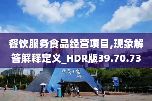 餐饮服务食品经营项目,现象解答解释定义_HDR版39.70.73