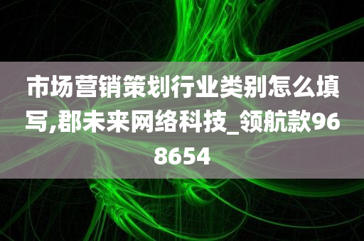 市场营销策划行业类别怎么填写,郡未来网络科技_领航款968654