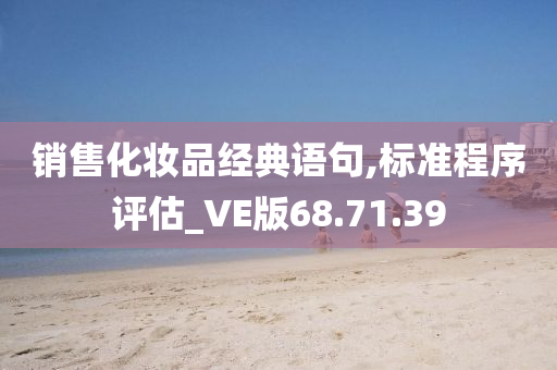 销售化妆品经典语句,标准程序评估_VE版68.71.39