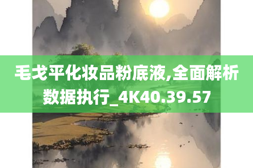 毛戈平化妆品粉底液,全面解析数据执行_4K40.39.57