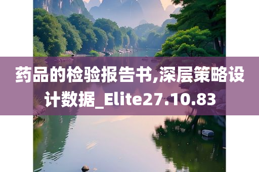 药品的检验报告书,深层策略设计数据_Elite27.10.83