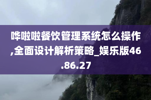 哗啦啦餐饮管理系统怎么操作,全面设计解析策略_娱乐版46.86.27