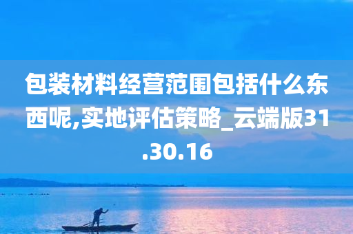 包装材料经营范围包括什么东西呢,实地评估策略_云端版31.30.16