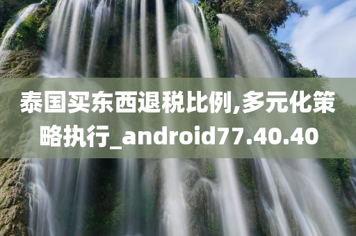 泰国买东西退税比例,多元化策略执行_android77.40.40