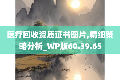 医疗回收资质证书图片,精细策略分析_WP版60.39.65