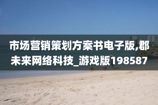 市场营销策划方案书电子版,郡未来网络科技_游戏版198587