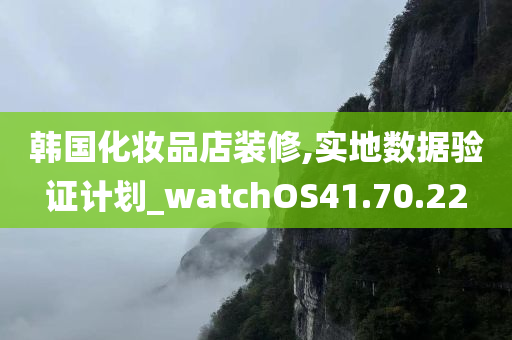 韩国化妆品店装修,实地数据验证计划_watchOS41.70.22