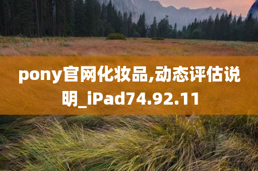 pony官网化妆品,动态评估说明_iPad74.92.11