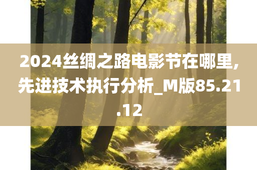 2024丝绸之路电影节在哪里,先进技术执行分析_M版85.21.12