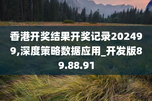 香港开奖结果开奖记录202499,深度策略数据应用_开发版89.88.91