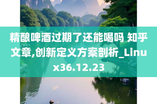 精酿啤酒过期了还能喝吗 知乎文章,创新定义方案剖析_Linux36.12.23