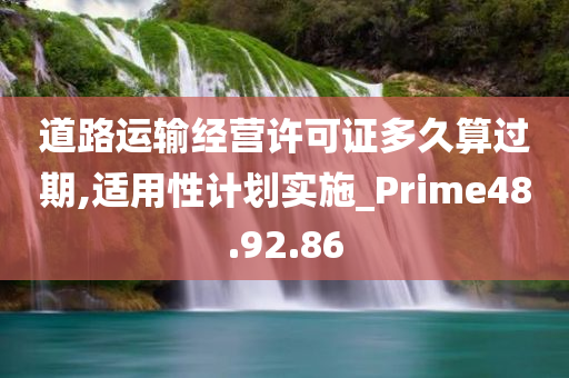 道路运输经营许可证多久算过期,适用性计划实施_Prime48.92.86