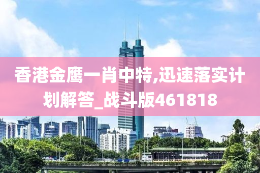 香港金鹰一肖中特,迅速落实计划解答_战斗版461818