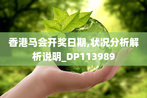 香港马会开奖日期,状况分析解析说明_DP113989