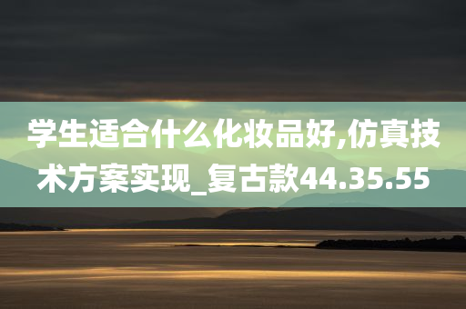 学生适合什么化妆品好,仿真技术方案实现_复古款44.35.55