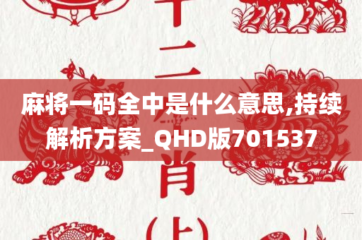 麻将一码全中是什么意思,持续解析方案_QHD版701537