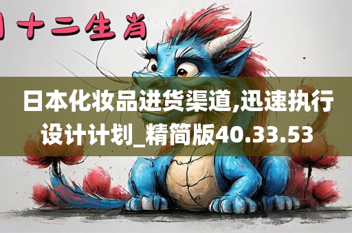 日本化妆品进货渠道,迅速执行设计计划_精简版40.33.53