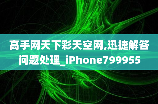 高手网天下彩天空网,迅捷解答问题处理_iPhone799955