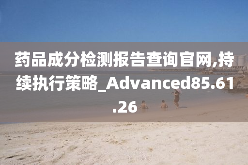 药品成分检测报告查询官网,持续执行策略_Advanced85.61.26