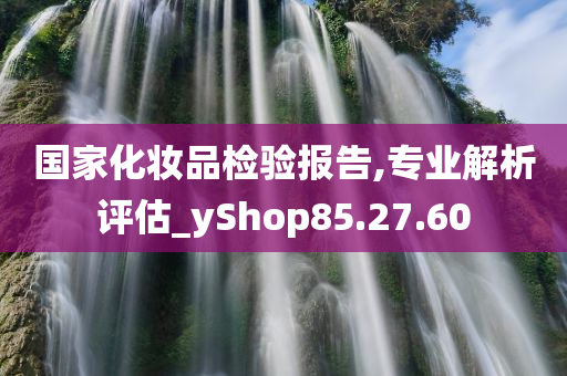 国家化妆品检验报告,专业解析评估_yShop85.27.60