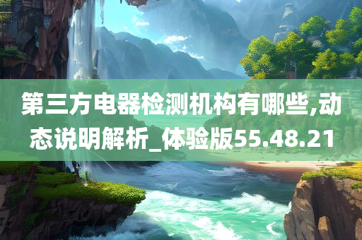 第三方电器检测机构有哪些,动态说明解析_体验版55.48.21