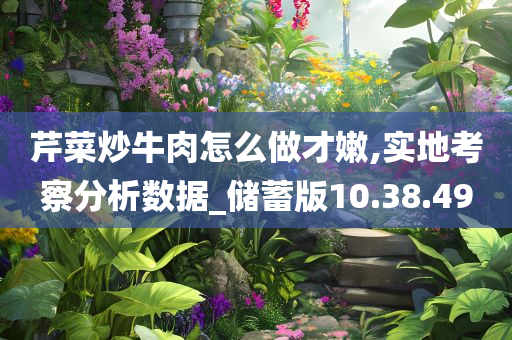 芹菜炒牛肉怎么做才嫩,实地考察分析数据_储蓄版10.38.49