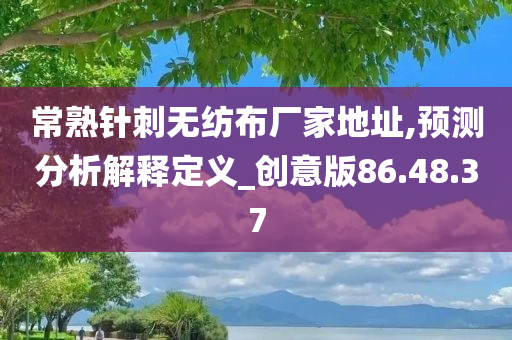 常熟针刺无纺布厂家地址,预测分析解释定义_创意版86.48.37