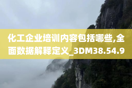 化工企业培训内容包括哪些,全面数据解释定义_3DM38.54.90