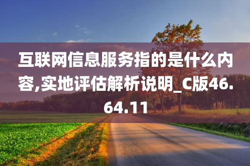 互联网信息服务指的是什么内容,实地评估解析说明_C版46.64.11