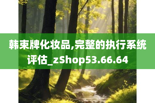 韩束牌化妆品,完整的执行系统评估_zShop53.66.64