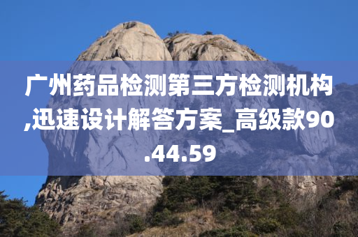 广州药品检测第三方检测机构,迅速设计解答方案_高级款90.44.59