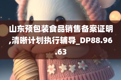 山东预包装食品销售备案证明,清晰计划执行辅导_DP88.96.63