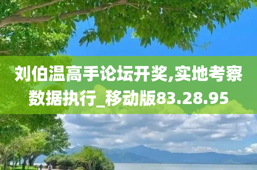 刘伯温高手论坛开奖,实地考察数据执行_移动版83.28.95