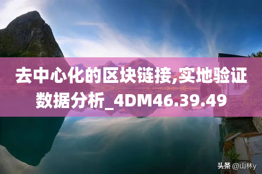 去中心化的区块链接,实地验证数据分析_4DM46.39.49