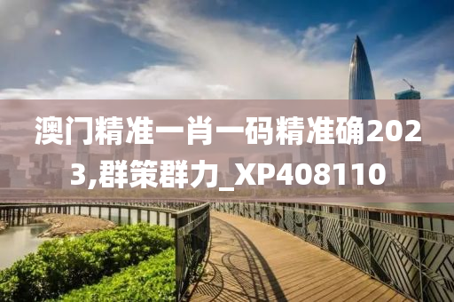 澳门精准一肖一码精准确2023,群策群力_XP408110