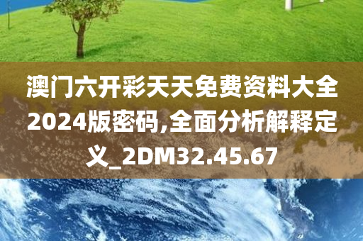 澳门六开彩天天免费资料大全2024版密码,全面分析解释定义_2DM32.45.67