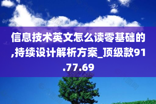 信息技术英文怎么读零基础的,持续设计解析方案_顶级款91.77.69