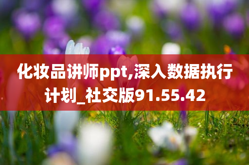 化妆品讲师ppt,深入数据执行计划_社交版91.55.42