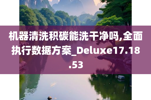 机器清洗积碳能洗干净吗,全面执行数据方案_Deluxe17.18.53