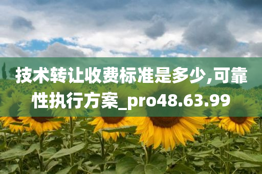 技术转让收费标准是多少,可靠性执行方案_pro48.63.99