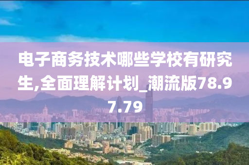 电子商务技术哪些学校有研究生,全面理解计划_潮流版78.97.79