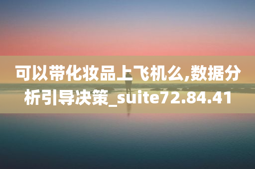 可以带化妆品上飞机么,数据分析引导决策_suite72.84.41