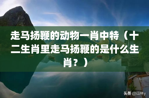 走马扬鞭的动物一肖中特（十二生肖里走马扬鞭的是什么生肖？）