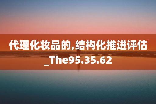 代理化妆品的,结构化推进评估_The95.35.62