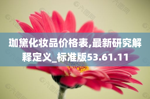 珈黛化妆品价格表,最新研究解释定义_标准版53.61.11