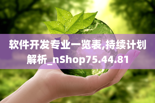 软件开发专业一览表,持续计划解析_nShop75.44.81