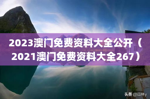 2023澳门免费资料大全公开（2021澳门免费资料大全267）